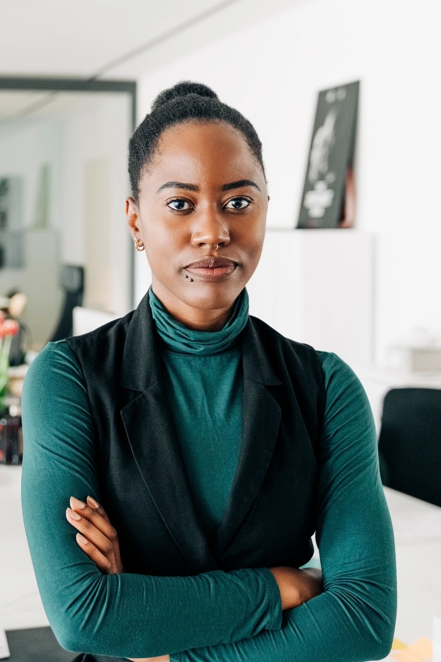 Portrait of a satisfied client
