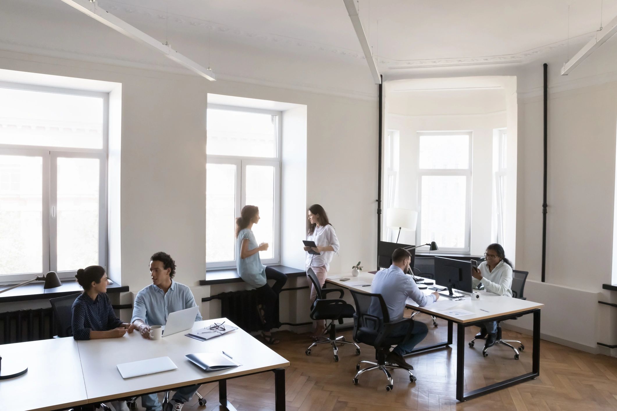 Professional team in a modern office environment